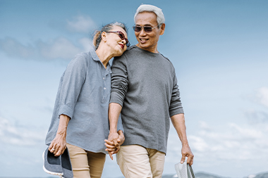 happy loving couple on beach walk three core principles 4l financial llc illinois